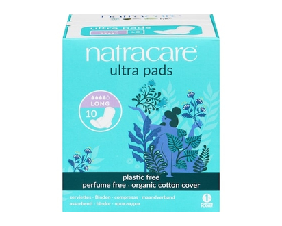 Natracare Natural Ultra Pads, Long - 10.0 EA