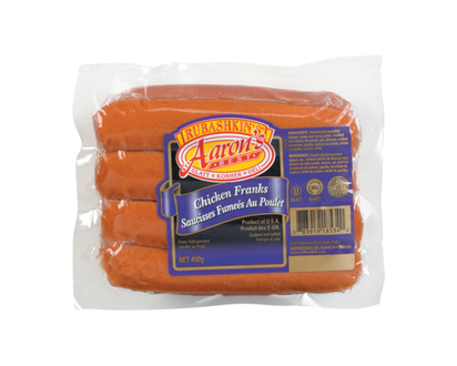 Aaron's Best Kosher Chicken Hot Dogs - 450.0 G
