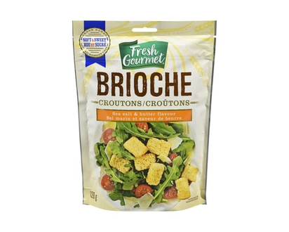 Fresh Gourmet Brioche Croutons Sea Salt & Butter Flavour - 128.0 G