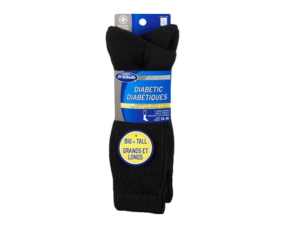 Dr Scholls Diabetic Socks, Big + Tall - 2.0 EA