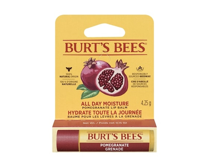 Burt's Bees 100% Natural Origin Moisturizing Lip Balm, Pomegranate - 4.25 G