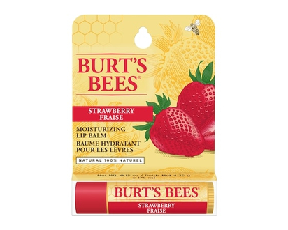 Burt's Bees 100% Natural Origin Moisturizing Lip Balm, Strawberry - 4.25 G