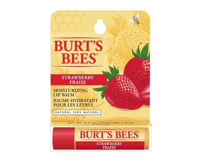 Burt's Bees 100% Natural Origin Moisturizing Lip Balm, Strawberry - 4.25 G