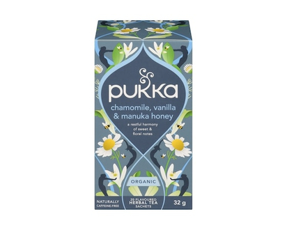 Flavoured Herbal Tea Sachets Chamomile, Vanilla & Manuka Honey Organic - 20.0 EA