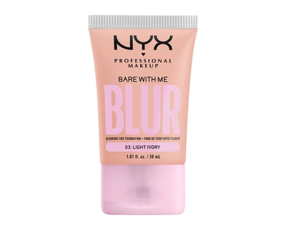 NYX Professional Makeup Bare With Me, Tint Foundation, Medium Buildable Coverage, 12h Hydration, Lightweight Matte Finish - 30 ML