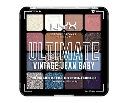 NYX Professional Makeup Ultimate Shadow Palette, 16-Shade Eyeshadow Palette, Vegan Formula - 1 EA