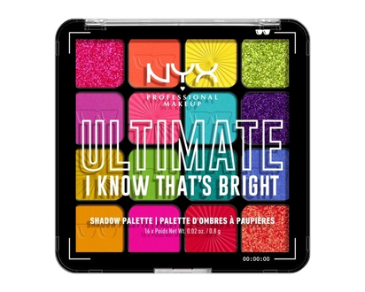 NYX Professional Makeup Ultimate Shadow Palette, 16-Shade Eyeshadow Palette, Vegan Formula - 1 EA