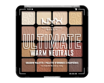 NYX Professional Makeup Ultimate Shadow Palette, 16-Shade Eyeshadow Palette, Vegan Formula - 1 EA