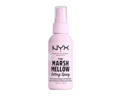 NYX Professional Makeup Brume fixatrice matte Marshmellow, 10 Bienfaits qui prolongent le maquillage, Tenue 16 heures, Formule végane - 60 ML