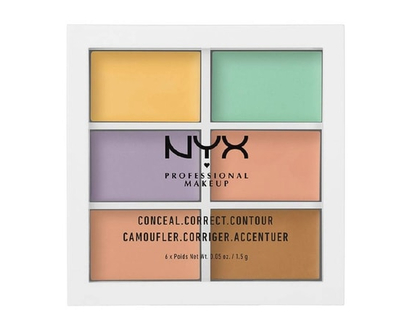 NYX Professional Makeup Concealer Makeup Color Correcting Palette, Lightweight Formula & Ultra-Smooth Finish - 1 EA