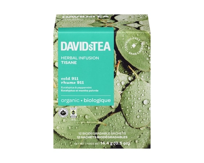 DAVIDsTEA Herbal Infusion Cold 911 Organic - 14.4 G