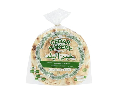 Cedar Lebanese-Style White Pita Bread - 330.0 G
