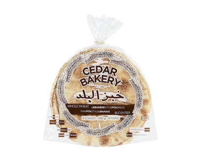Cedar Whole Wheat Lebanese-Style Pita Bread - 330.0 G