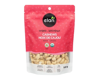 Elan Organic Raw Cashews - 185.0 G