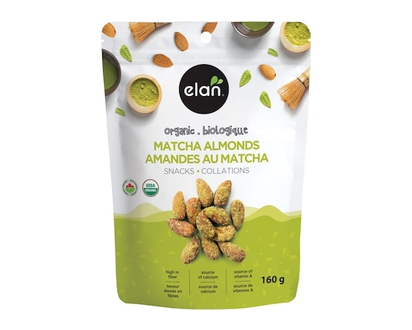 Elan Matcha Almonds Organic - 160.0 G