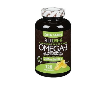 Aqua Omega Plant-Based Omega-3 Algae Oil Ultimate Strength - 120.0 EA