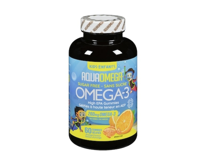 Aqua Omega Omega-3 High Epa Gummies Orange Flavour Kids - 60.0 EA