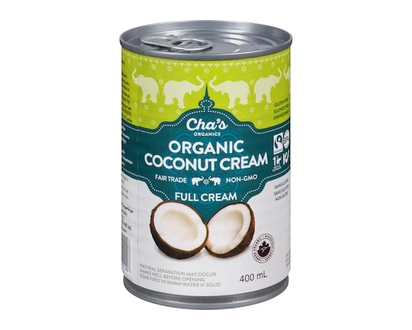 Cha's Organics Organic Coconut Cream Full Cream - 400.0 ML