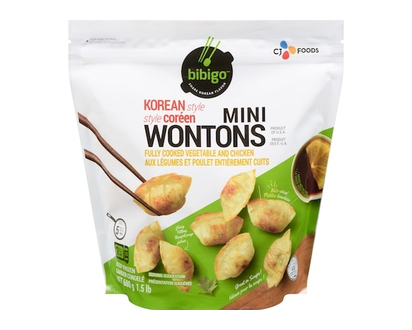 Bibigo Mini Wontons Korean Style Fully Cooked Vegetable And Chicken - 680.0 G