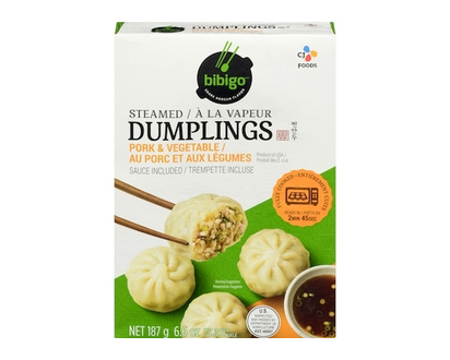 Bibigo Dumplings Steamed Pork & Vegetable - 187.0 G