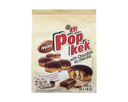 ETI Popkek Mini Cocoa Coated Cake with Chocolate - 144.0 G