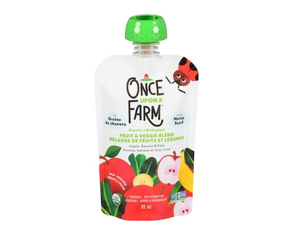 Once Upon a Farm Apple, Banana, Kale with Hemp Seed - 85.0 ML