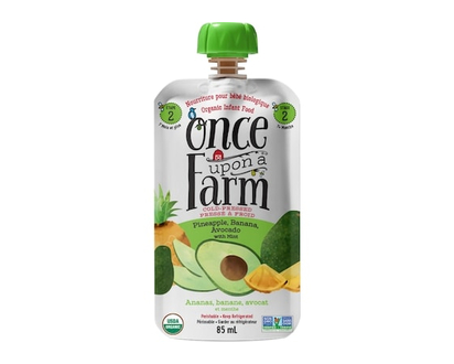 Once Upon a Farm Pineapple, Banana, Avocado with Mint - 85.0 ML