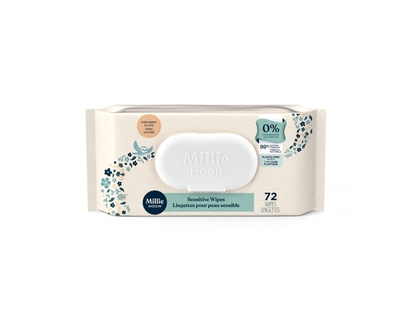 Millie Moon Sensitive Wipes - 72 Wipes - 72.0 EA
