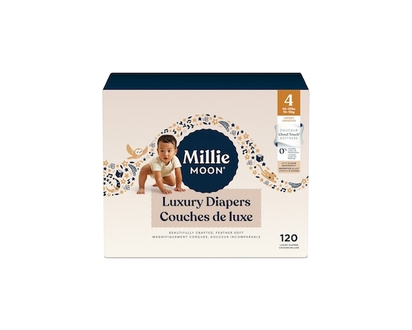 Millie Moon Luxury Diapers 4 22-33lbs Unisex - 120.0 EA