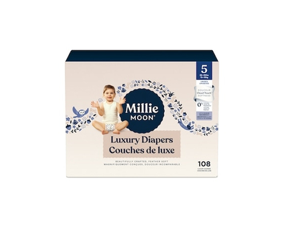 Millie Moon Luxury Diapers 5 28-39lbs Unisex - 108.0 EA
