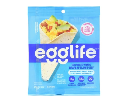 EGGLIFE Egg White Wraps Everything Bagel Style - 170.0 G