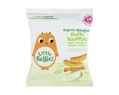 Baby Bellies Apple & Cinnamon Puffs Organic 7+ Months - 12.0 G