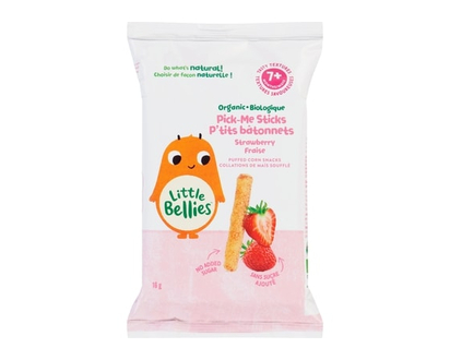 Little Bellies Biologique p'tits batonnets fraise - 16.0 G