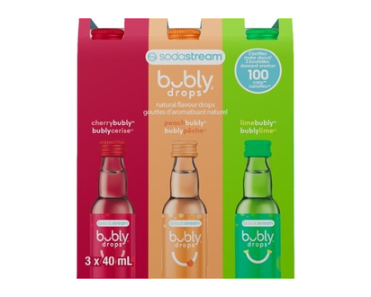 sodastream bubly Lime Cerise Pêche – Paquet De Trois - 1.0 EA