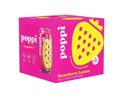 Poppi Strawberry Lemon Cans - 355.0 ML