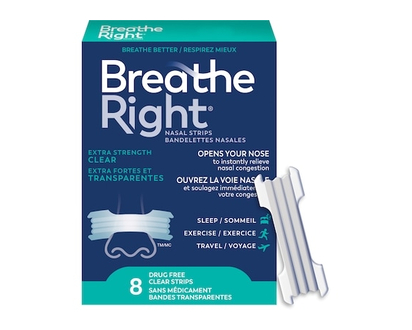 Breathe Right Nasal Strips Extra Clear - 8.0 EA