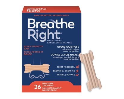 Breathe Right Nasal Strips Extra Tan - 26.0 EA