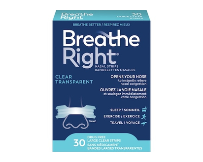 Breathe Right Nasal Strips Clear - 30.0 EA