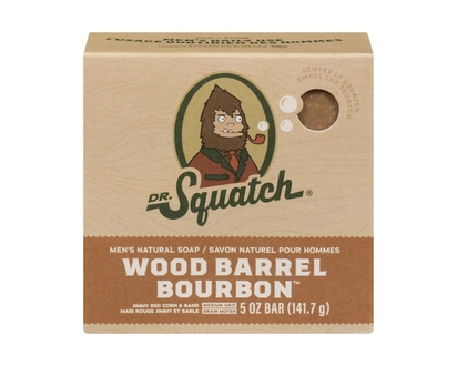 DR.Squatch Wood Barrel Bourbon Bar Soap - 141.7 G