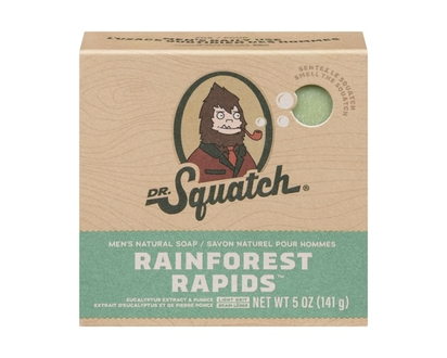 DR.Squatch Men's Natural Soap Rainforest Rapids - 141.7 G