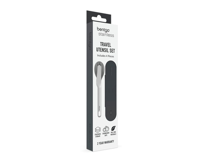 Bentgo Stainless Steel Utensils - Carbon - 1.0 EA