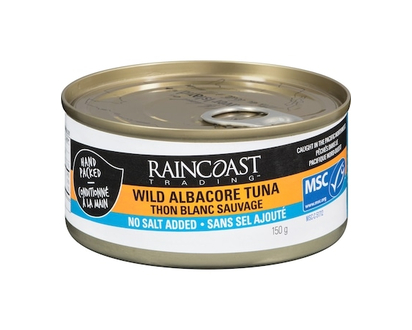 Raincoast Wild Solid White Albacore Tuna, No Salt Added - 150.0 G
