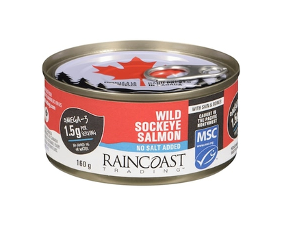 Raincoast Wild Sockeye Salmon, No Added Salt - 160.0 G