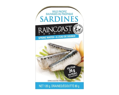 Raincoast Wild Pacific Sardines, Spring Water - 120.0 G