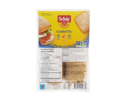 Schar Gluten-Free Ciabatta - 200.0 G