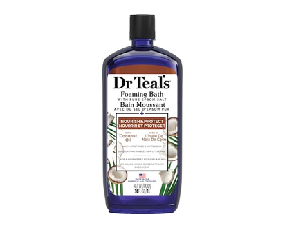 Dr Teal's Foaming Bath with Pure Epsom Salt, Nourish & Protect with Coconut Oil - 1000 ML