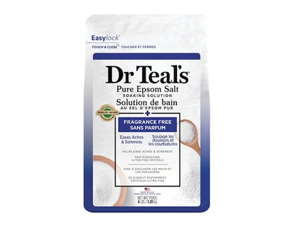 Dr. Teal’s Solution de bain au sel d'epsom pur, Sans parfum - 1810.0 G