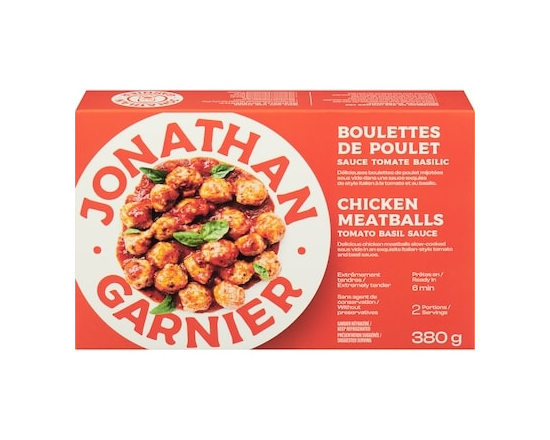 Jonathan Garnier Boulettes de poulet sauce tomate basilic - 380.0 G