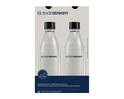 1L Fuse Black Bottles Twin Pack - Dishwasher Safe - 1.0 EA