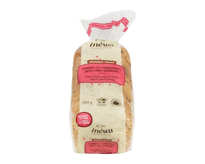 100% Spelt Bread Apple And Cranberry Organic - 580.0 G